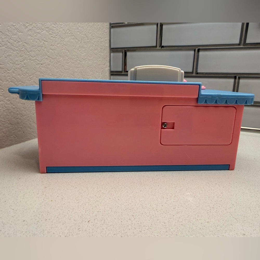 Vintage Playskool Play Around Dollhouse Series Kitchen Island Dishwasher Toaster - Picture 7 of 14